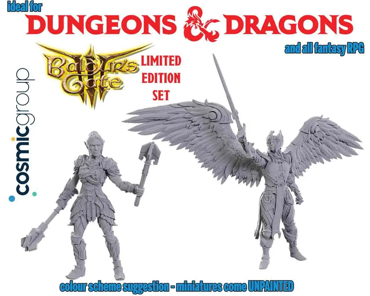 dungeons & dragons - nolzur marvelous miniatures - special edition baldur gate 3 — dame aylin & minthara