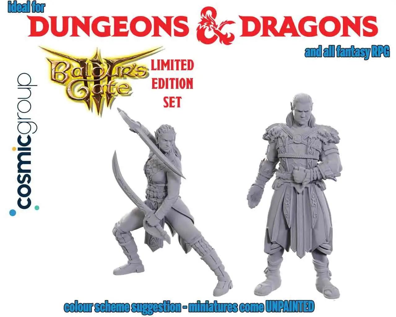 dungeons & dragons - nolzur marvelous miniatures - special edition baldur gate 3 — jaheira & halsin