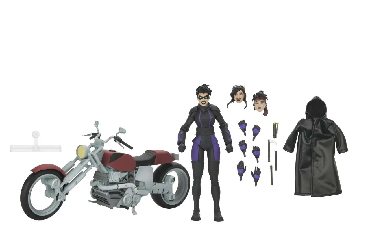 tmnt last ronin casey marie with motorcycle af