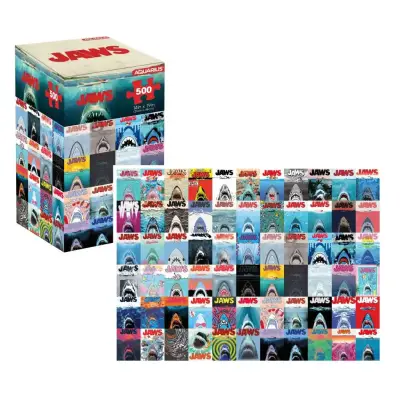 Jaws Poster Collage 500 Pcs Jigsaw Puzzle (Vertical Box)
