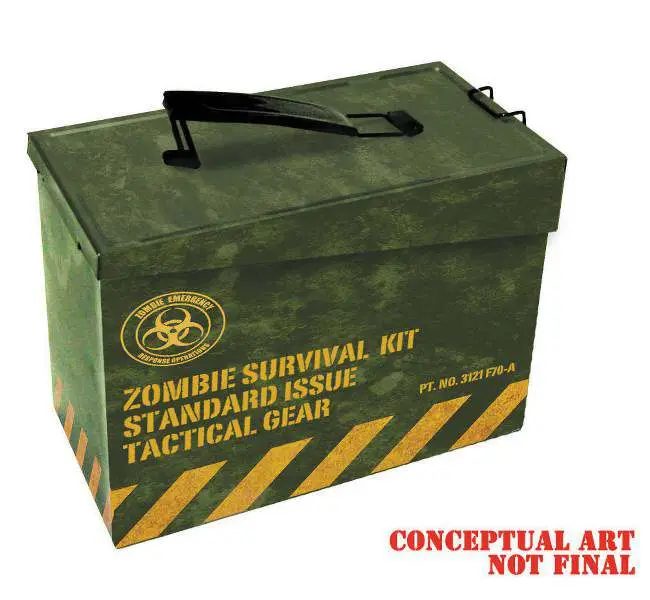 ammo metal zombie surv.kit lunch box