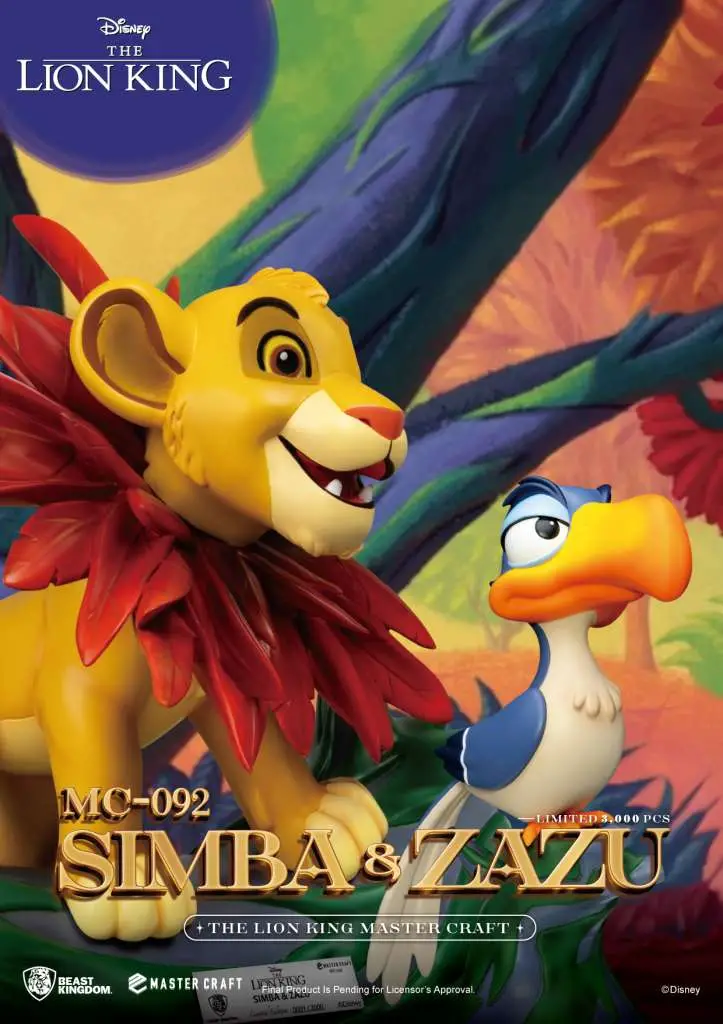 lion king simba & zazu master craft st