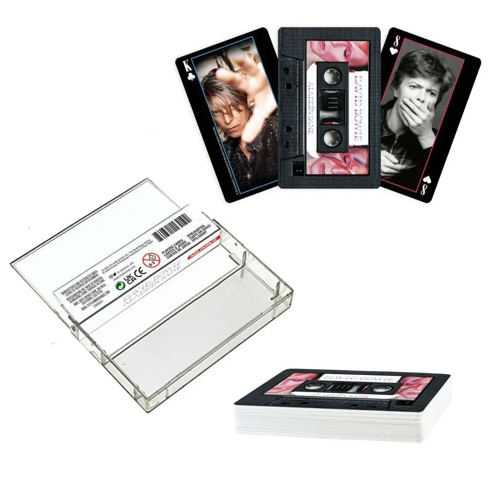 david bowie cassette playing cards