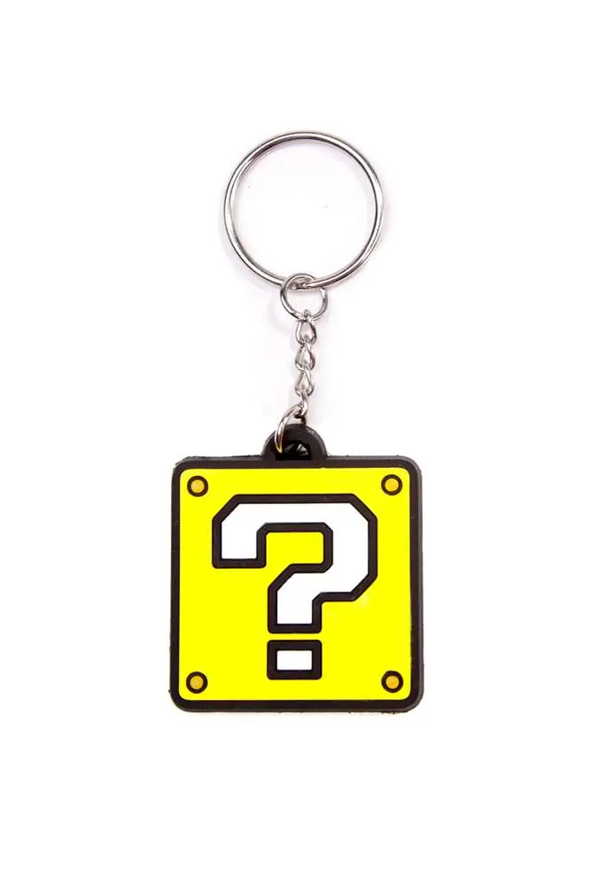 nintendo block rubber keychain