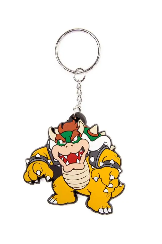 nintendo bowser rubber keychain