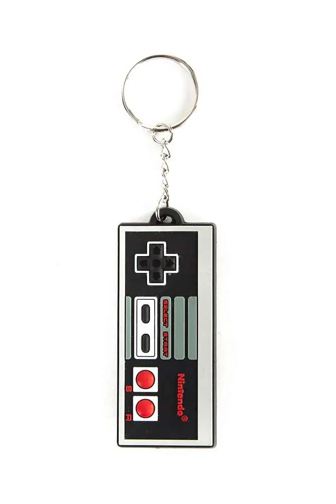 nintendo controller rubber keychain
