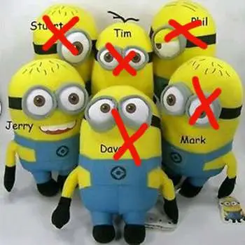 despicable me 2 minions 28cm flock jerry