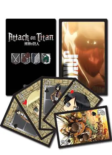 attack on titan playing cards