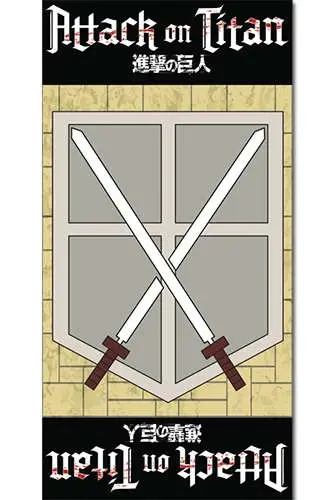 attack on titan cadet corp towel