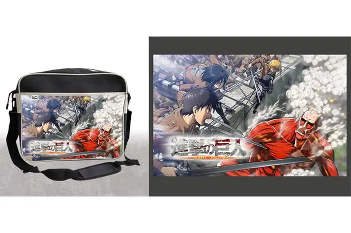 attack on titan crew messenger bag