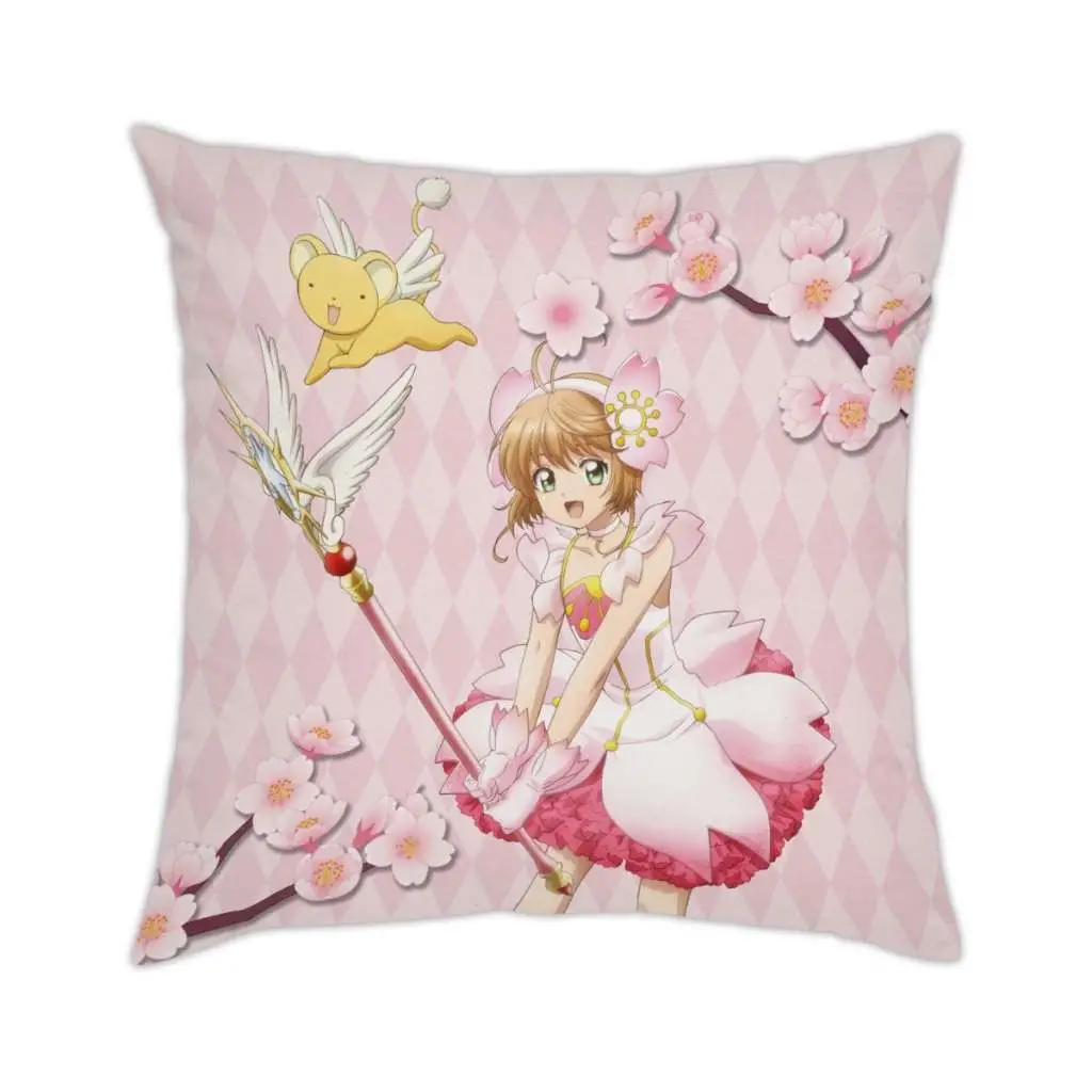 card captor sakura clear card sakura blooming spring couch pillow