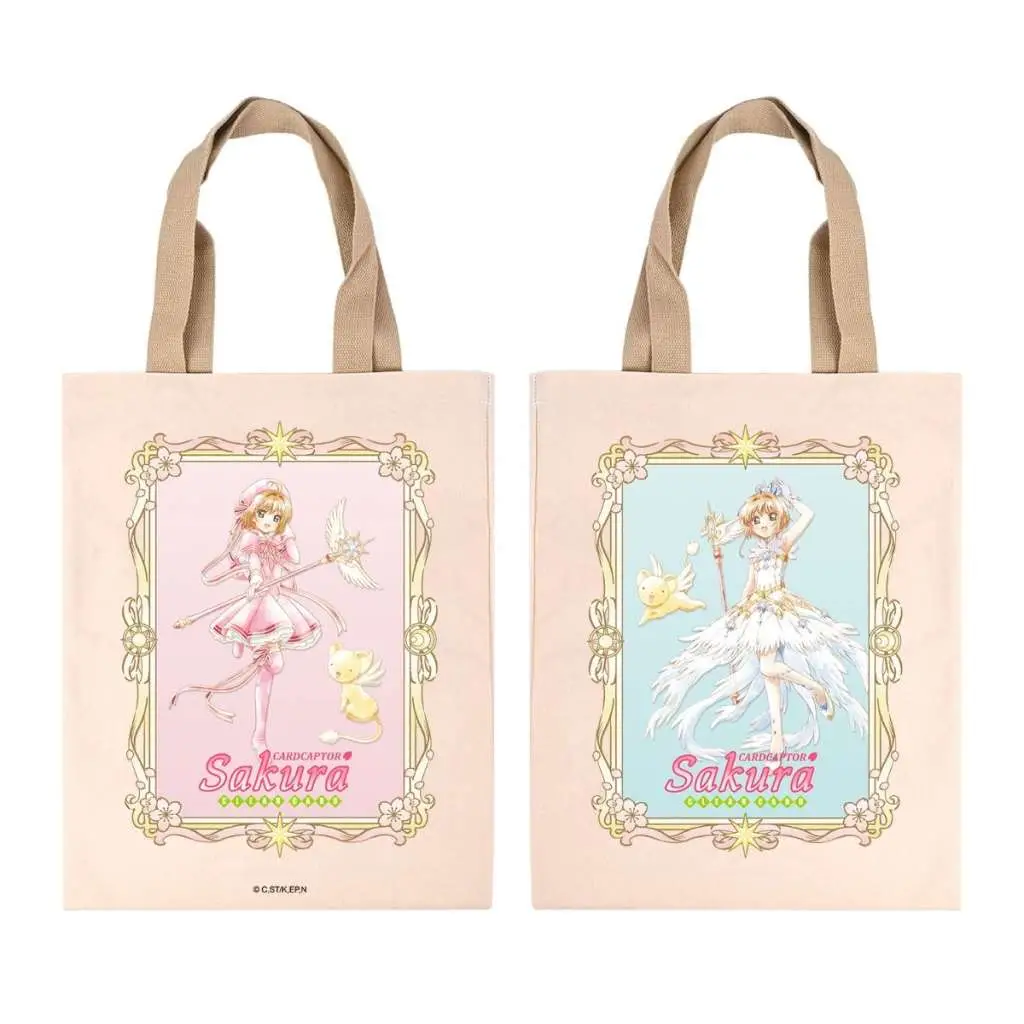 card captor sakura clear card sakura & kero-chan  cotton tote bag
