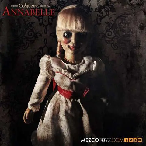 the conjuring annabelle prop rep doll