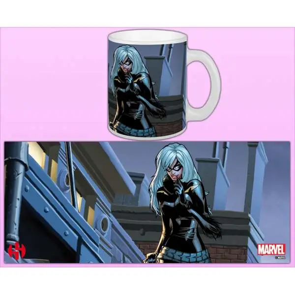 women of marvel black cat mug