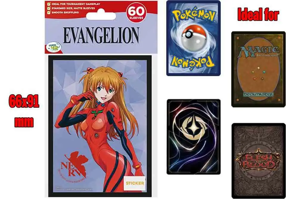 neon genesis evangelion protective sleeves asuka