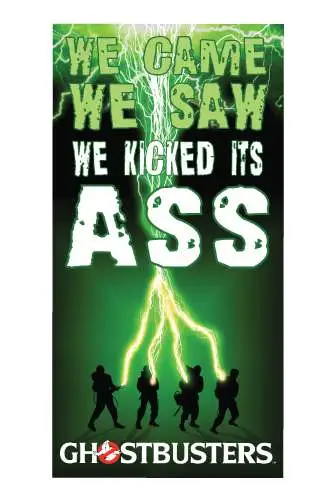 ghostbusters we kicked its ass towel