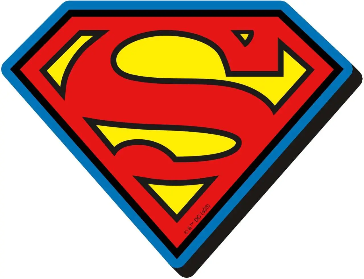 dc comics superman logo funky chunky magnet