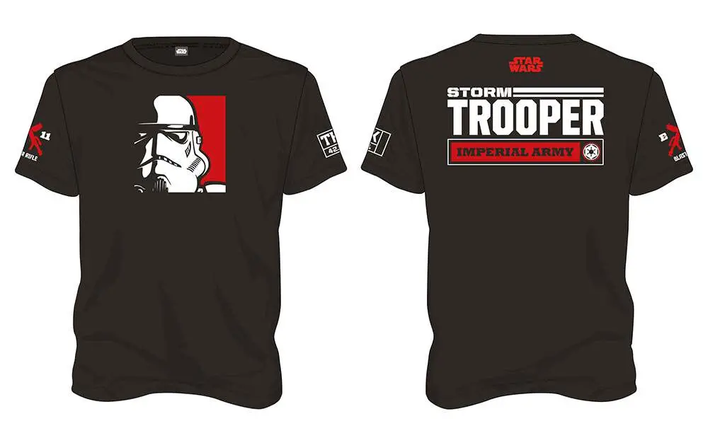 t/s sw stormtrooper imperial army black - m