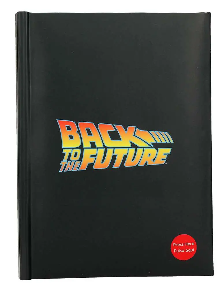 bttf logo light up notebook
