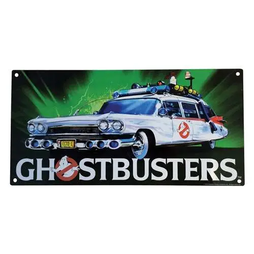 ghostbusters ecto 1 metal sign