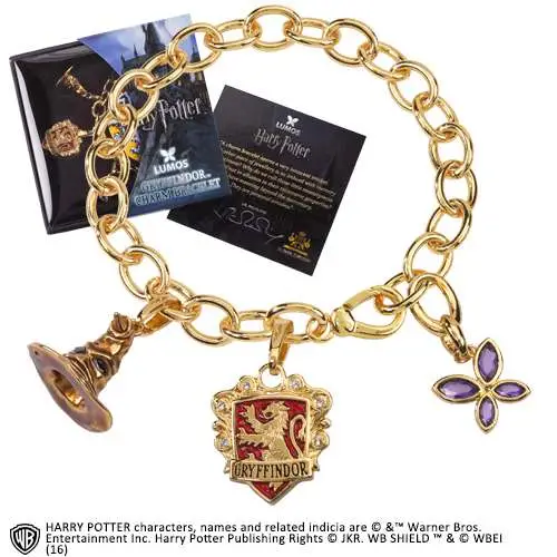 hp lumos gryffindor charm bracelet