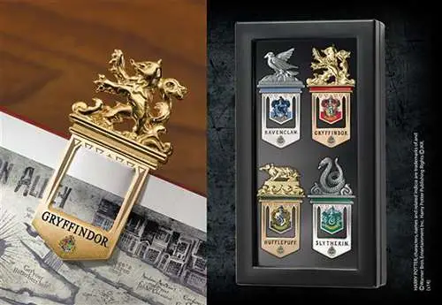 hp hogwarts house bookmark set