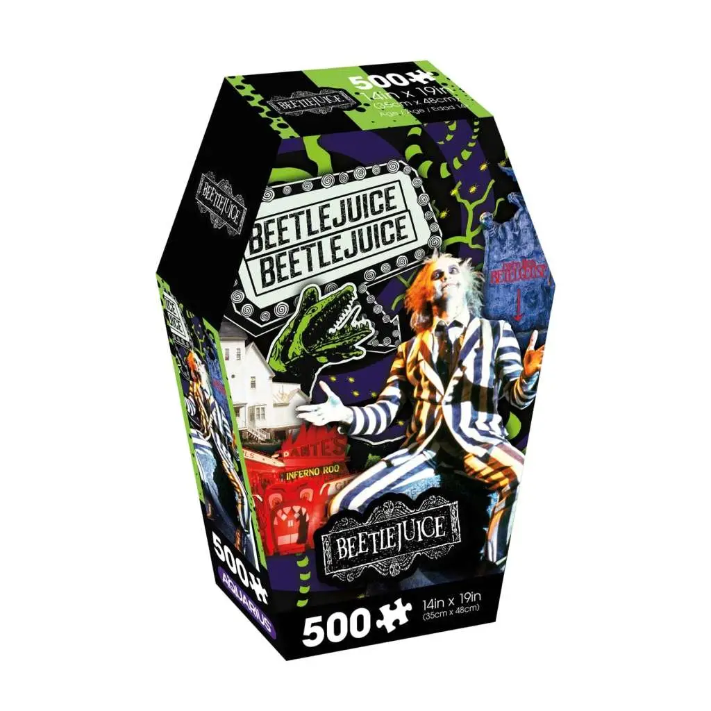 beetlejuice coffin box 500 piece jigsaw puzzle