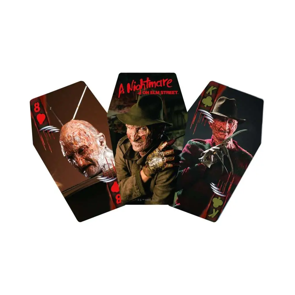 a nightmare on elm st coffin box premium playing cards