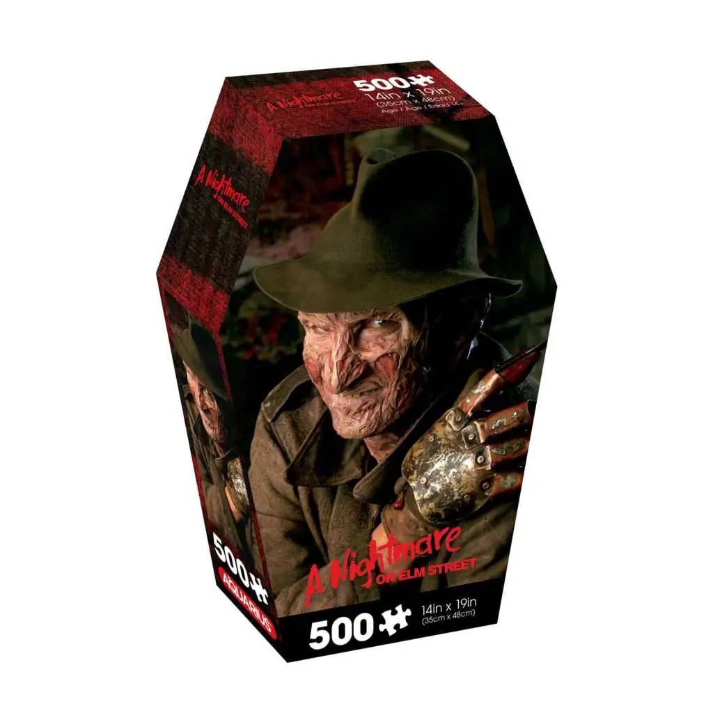 nightmare on elm street coffin box 500 piece jigsaw puzzle