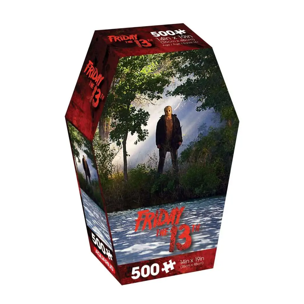 friday the 13th coffin box 500 piece jigsaw puzzle