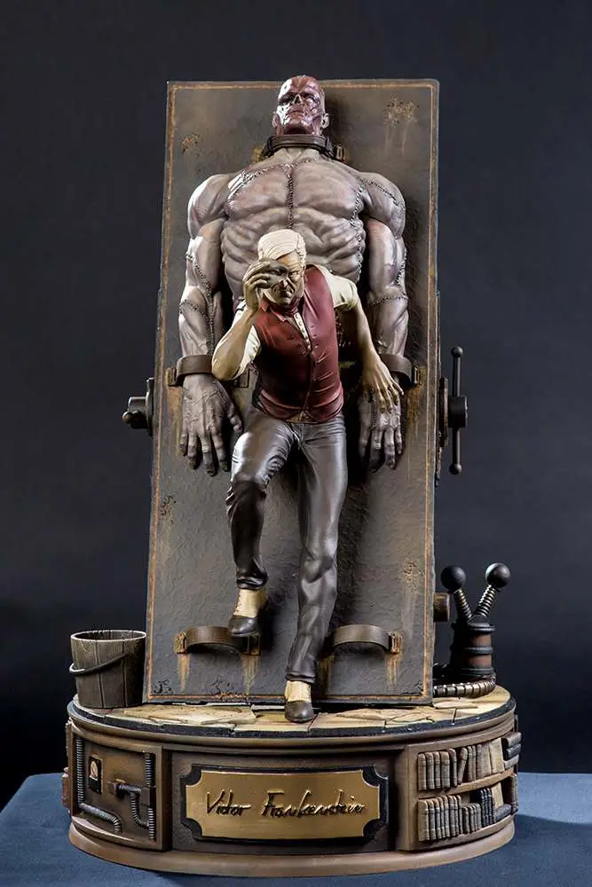 victor frankenstein & creature 1/4 st