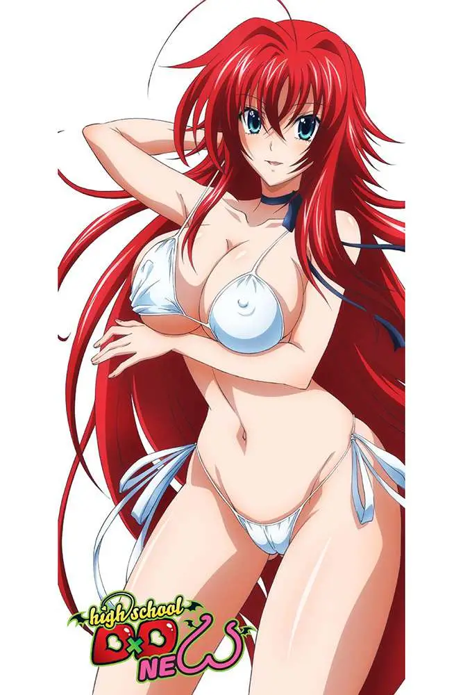 highschool dxd rias white bikini towel