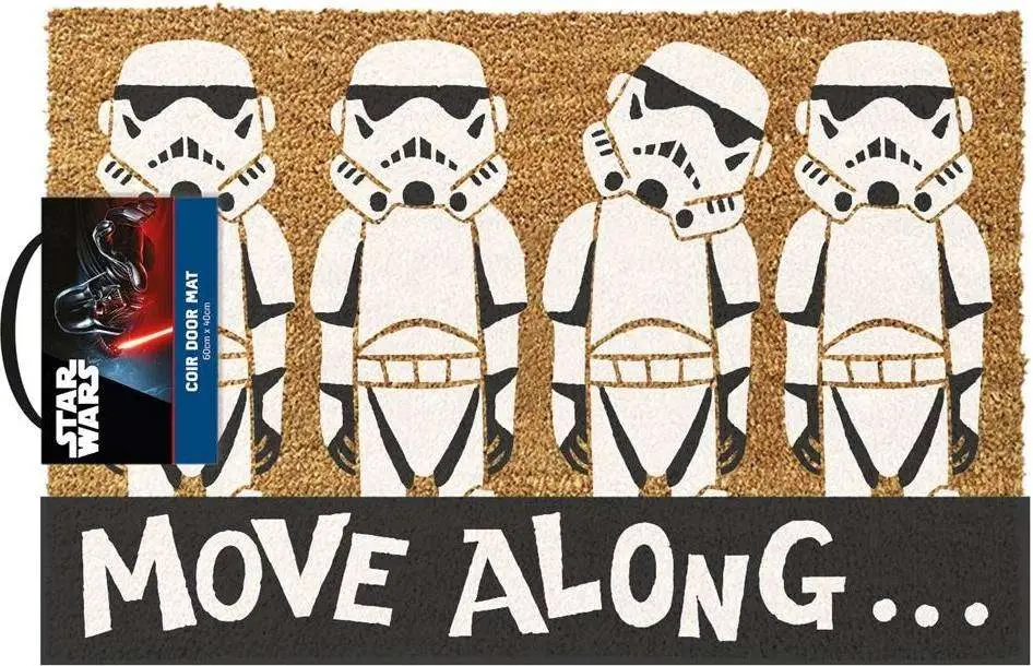 star wars stormtrooper move along doormat