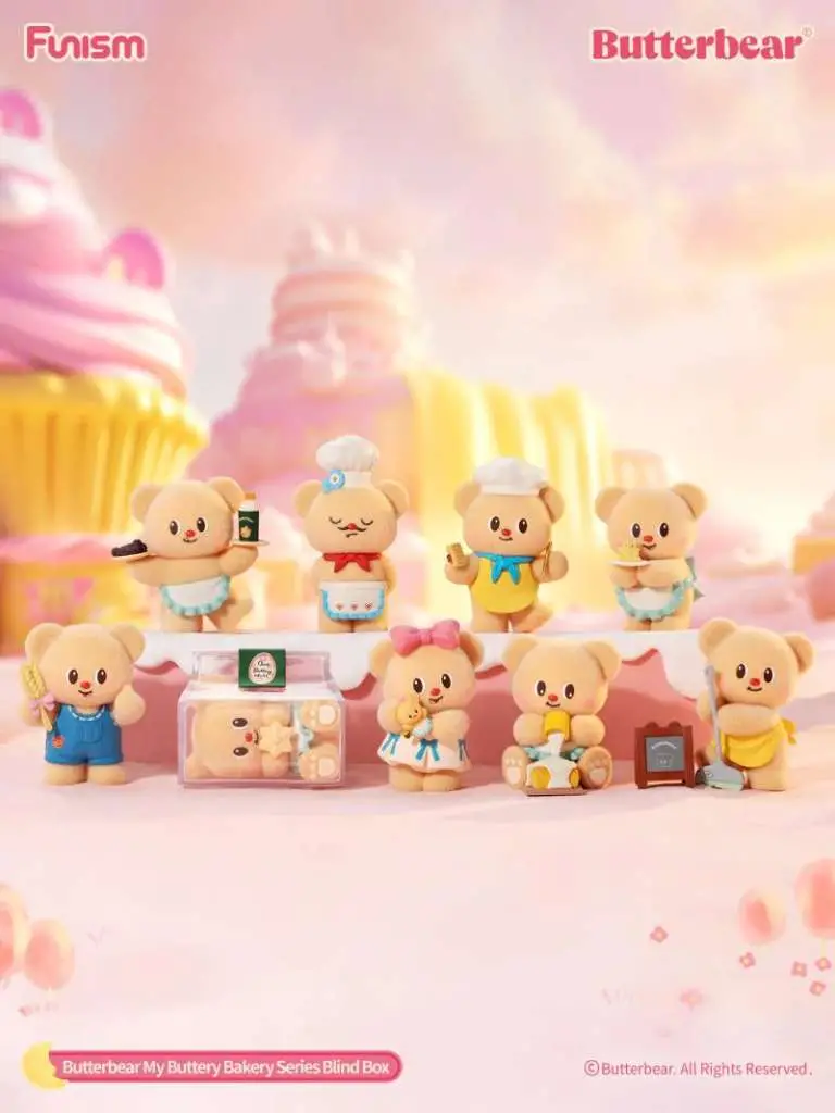 butterbear buttery bakery series blind box display (8)
