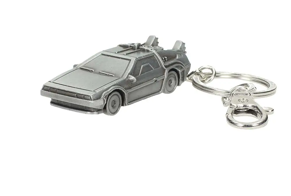 bttf delorean 3d metal keychain