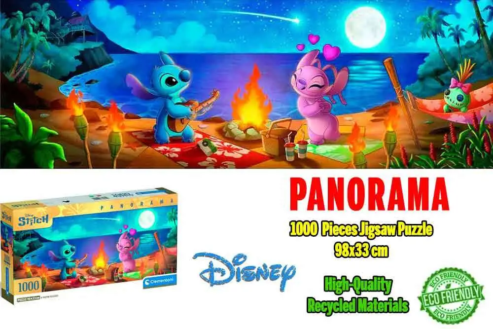 disney - lilo & stitch - stitch & angel - panprama jigsaw puzzle 1000 pcsz