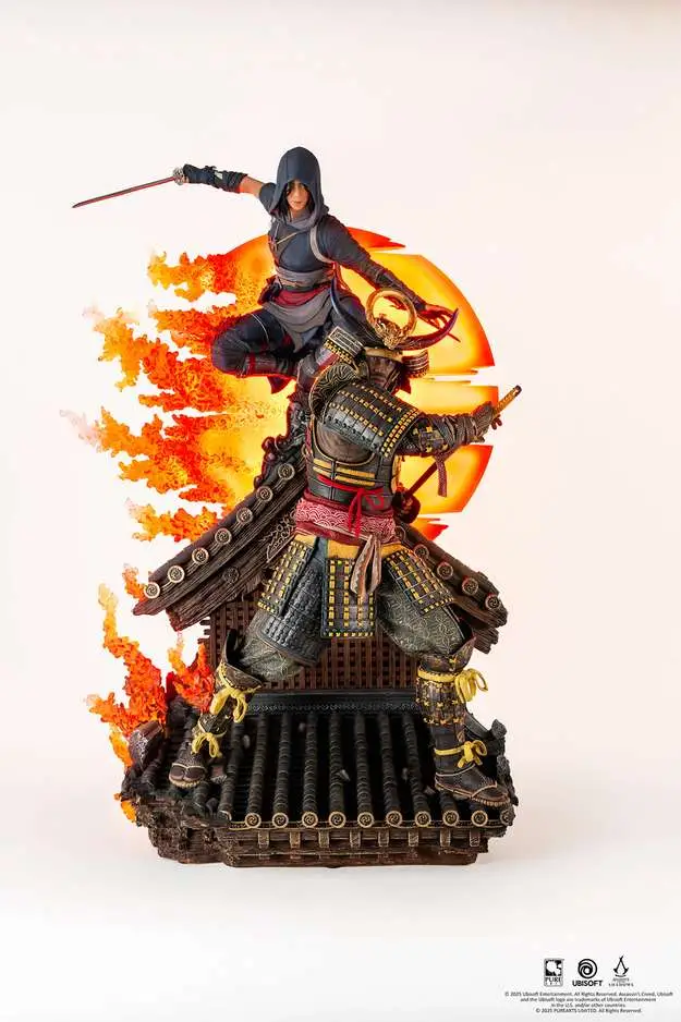 assassins creed shadows animus naoe + yasuke 1/4 resin statue