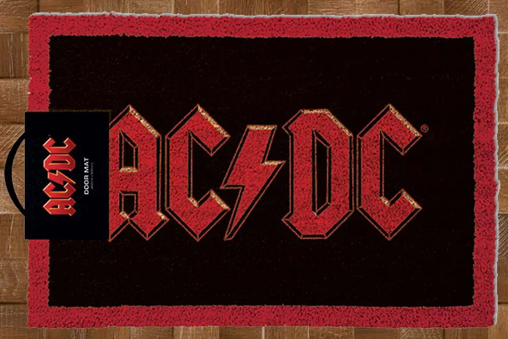 ac dc logo doormat