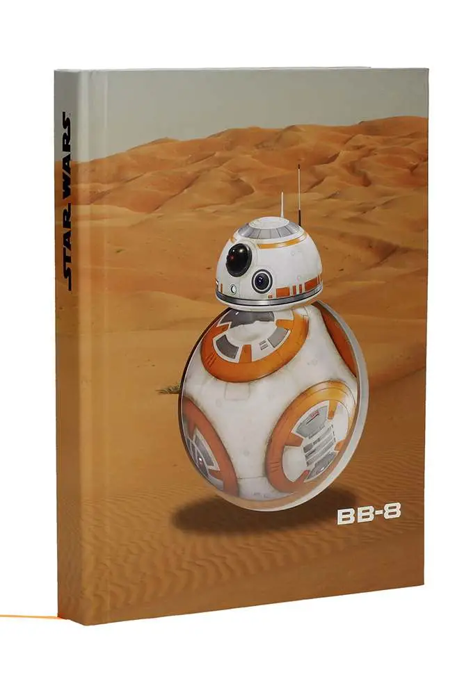 sw ep7 bb-8 desert notebk w lght snd mov
