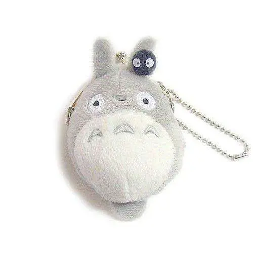 totoro mini coin purse grey