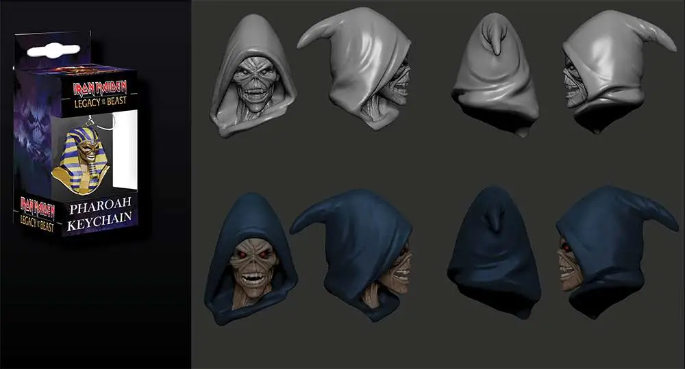 iron maiden reaper eddie pvc kchain