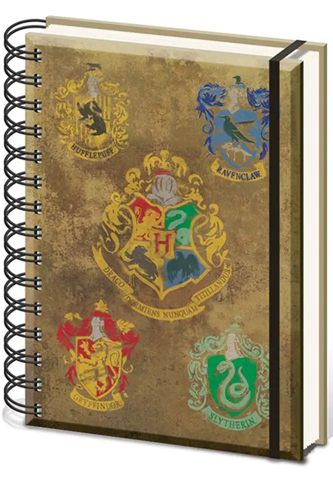 harry potter hogwarts crest notebook