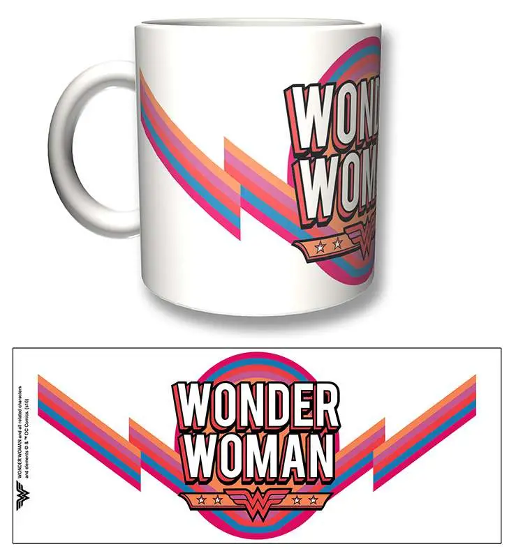 wonder woman vintage logo mug