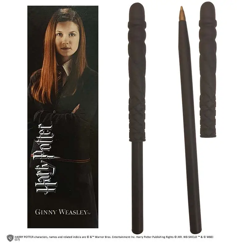 hp ginny wand pen and bookmark
