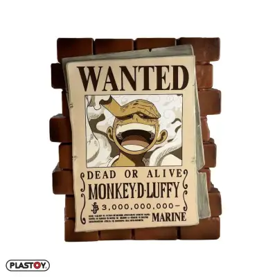 One Piece Poster Wanted Luffy Money Box