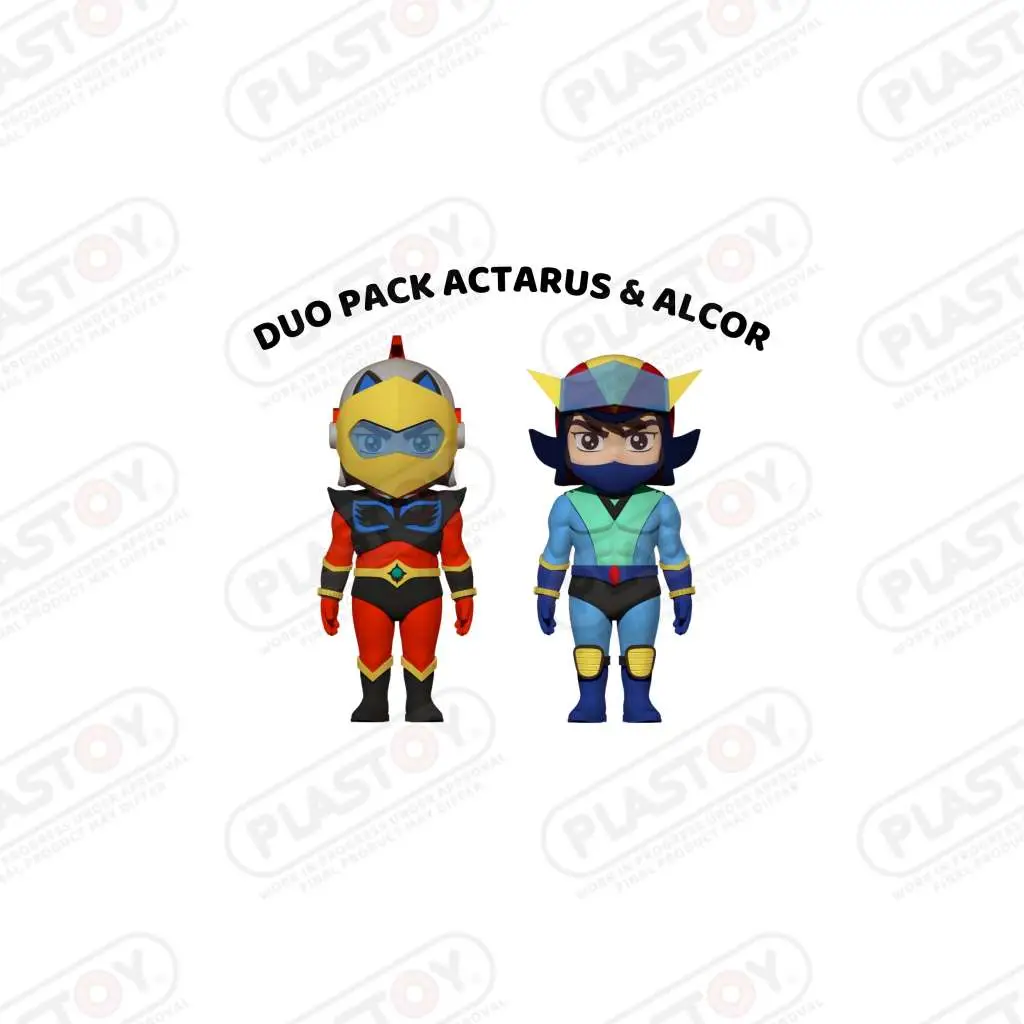 grendizer alcor + actarus figures duo pack