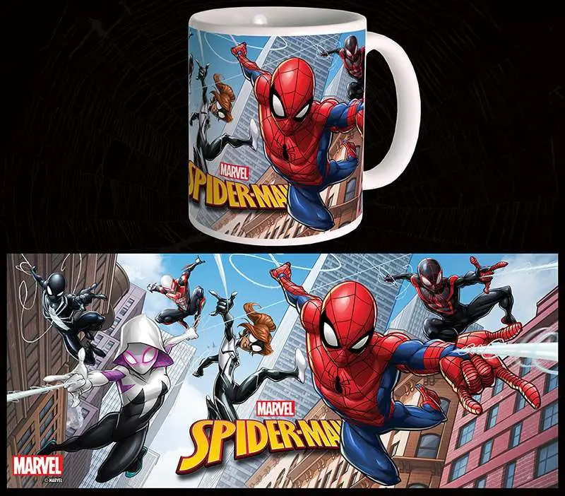 marvel spider-man group mug