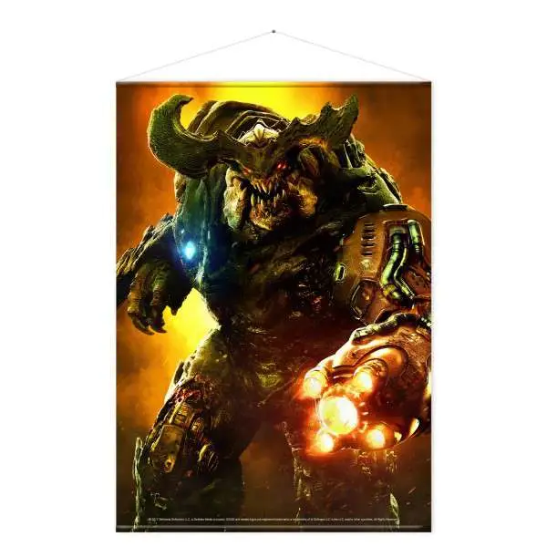 doom cyber demon wallscroll