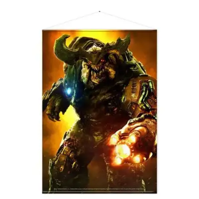 Doom Cyber Demon Wallscroll