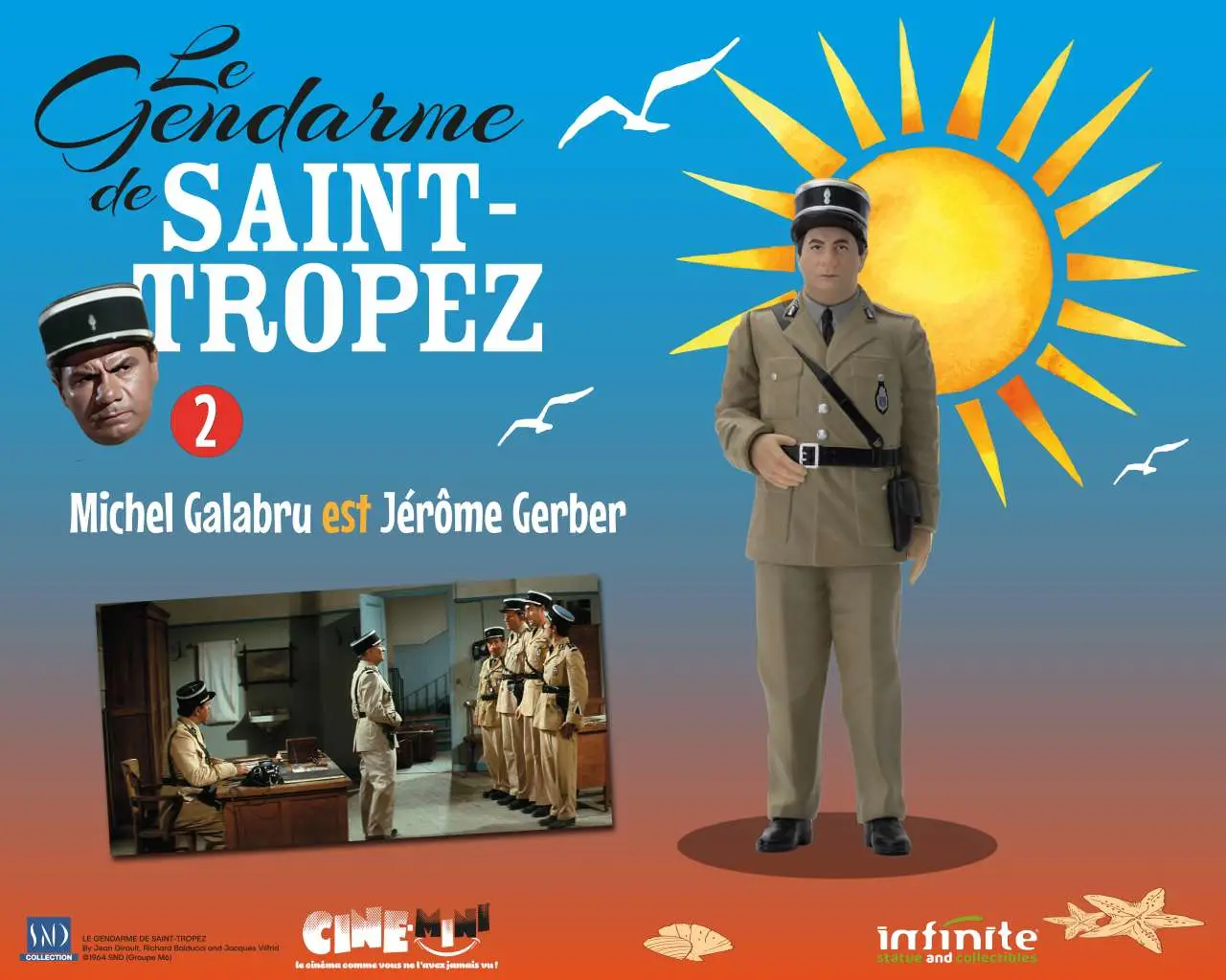 le gendarme de saint-tropez #2 michel galabru est jÉrÔme gerber cine-mini pvc